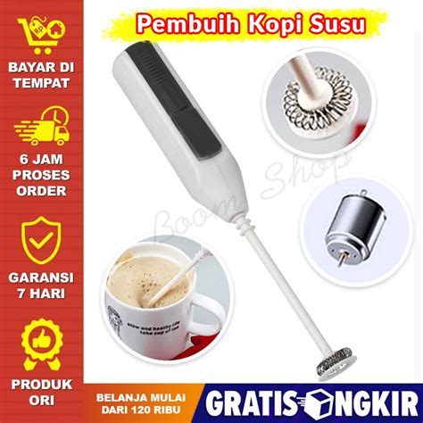 Jual Milk Frother Hand Mixer Mini Electrik Dalgona Alat Pengaduk Kopi