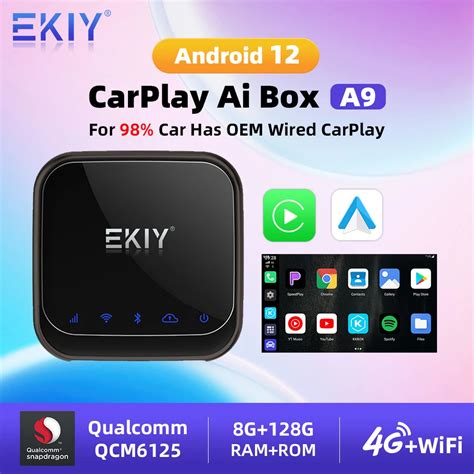 Ekiy Carplay Ai Box Android Gb Gb Qcm Core Drahtlose