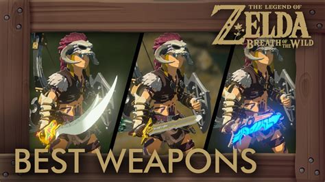 Zelda Breath Of The Wild Best Weapons One Handed Swords By Damage Durability Youtube