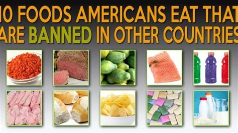 10 American Foods That Are Banned In Other Countries Fitness And