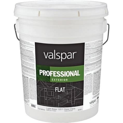 Valspar Professional 12600 04500008 Latex Paint Flat 5 Gal Package