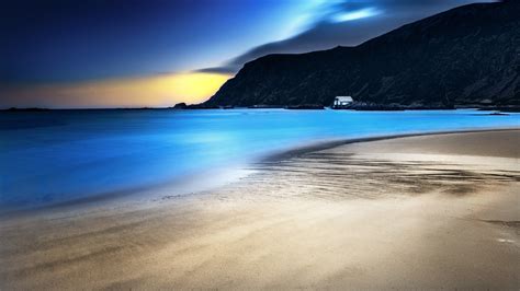 Wallpaper Sunlight Mountains Sunset Sea Bay Nature Shore Sand