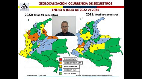 ESTADÍSTICA DE SECUESTRO Y EXTORSIÓN EN COLOMBIA ENERO A JULIO DE 2022