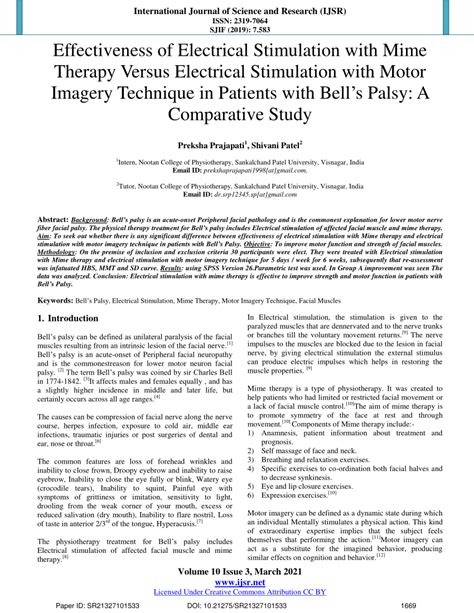 Pdf Effectiveness Of Electrical Stimulation With Mime Therapy Versus