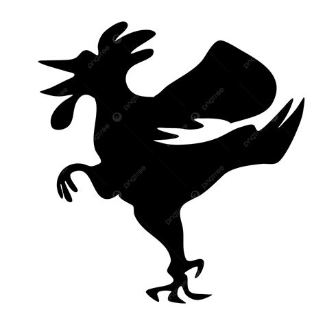 Rooster Silhouette Vector Drawing Rooster Silhouette Animal Png And