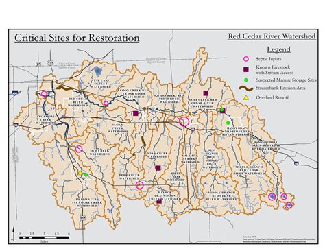 Map Gallery Michigan State University Red Cedar River Watershed