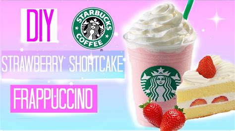 DIY Starbucks Strawberry Shortcake Frappuccino YouTube