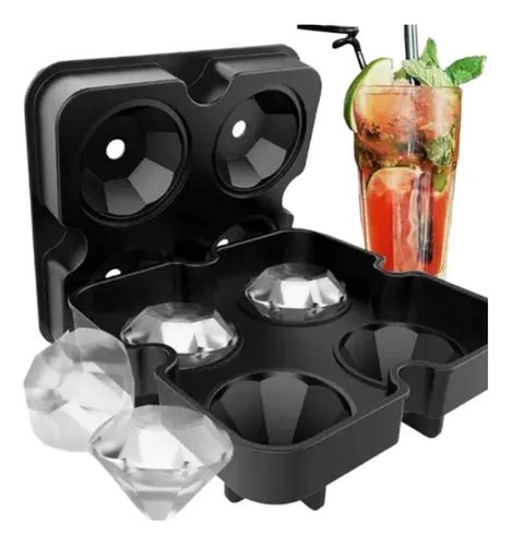 Kit 2 Forma De Gelo Diamante Silicone Drinks Whisky Bebidas MercadoLivre