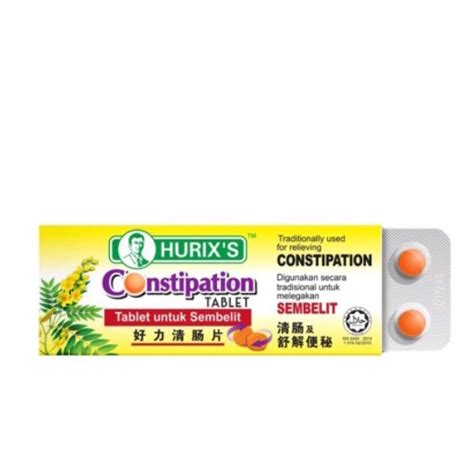 Hurix S Constipation Tablet Untuk Sembelit S Shopee Malaysia