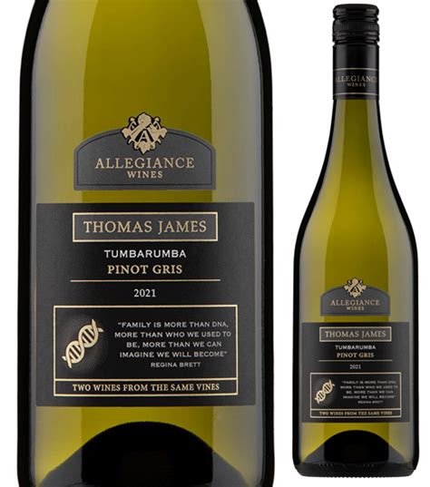 Thomas James Tumbarumba Pinot Gris Allegiance Wines