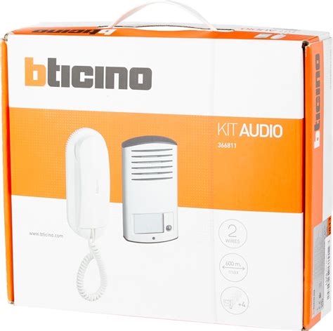 Bticino 366811 Kit Audio 2 Fili Monofamiliare Con Pulsantiera Linea