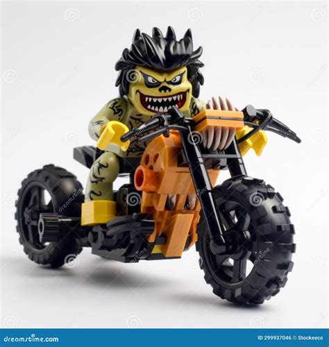 Distorted and Grotesque Lego Minifig Riding Motorcycle by Joe Madureira ...