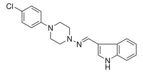 4 4 CHLORO PHENYL PIPERAZIN 1 YL 1H INDOL 3 YLMETHYLENE AMINE