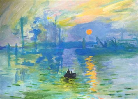 Toile N°8 Impression Soleil Levant Claude Monet Lart De La Peinture