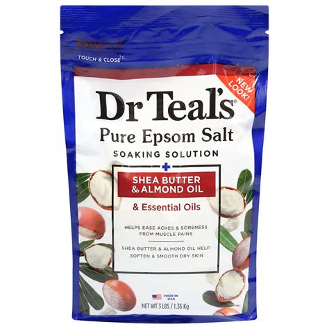 Dr Teal S Pure Epsom Salt Shea Butter Almond Oil Shop Bubble Bath