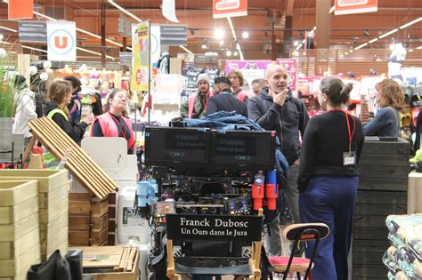 Franck Dubosc a tourné à l Hyper U de Champagnole pour Un ours dans le Jura