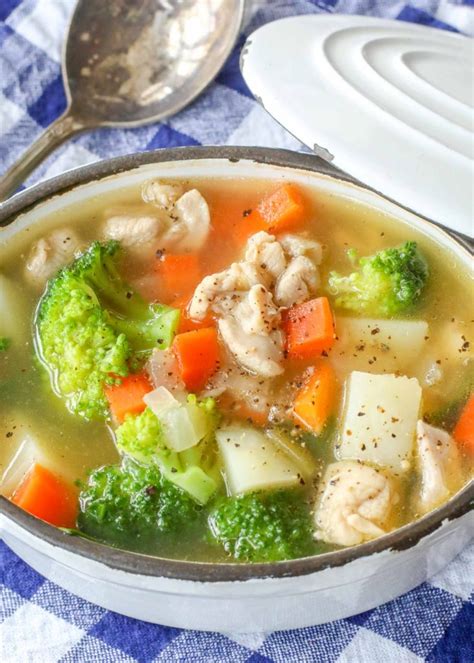 Chicken Vegetable Soup With Potatoes Vegetable Recipes