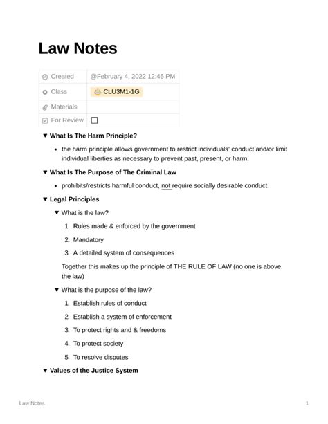 Law Notes