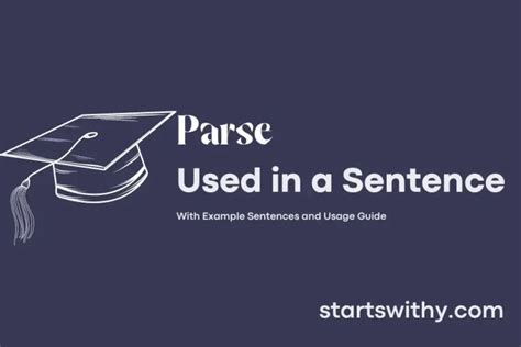 Parse In A Sentence Examples 21 Ways To Use Parse