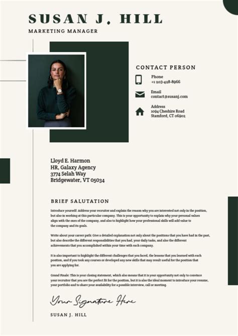 Placeit Linkedin Cover Letter Maker Featuring Info For A Marketing