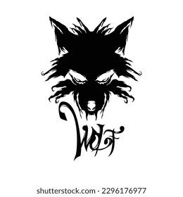 Dire Wolf Head Vector Illustration Stock Vector (Royalty Free ...