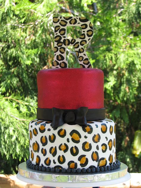 Leopard Print Wedding Round Wedding Cakes Deco gateau Gâteaux et