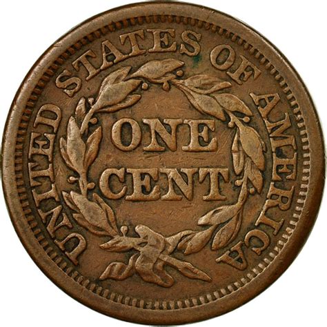 One Cent 1844 Braided Hair Coin From United States Online Coin Club