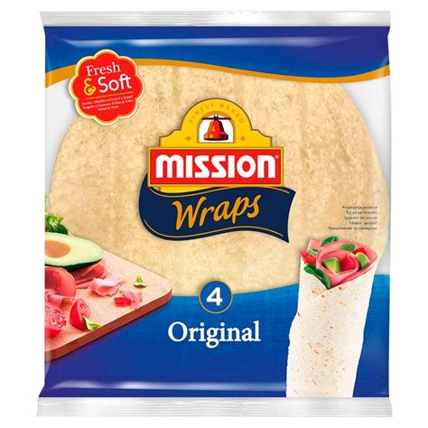 Mission Wraps Original Tortille z mąki pszennej 245 g 4 sztuki