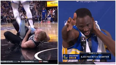 Draymond Green STEPS STOMPS On Domantas Sabonis During Warriors Vs