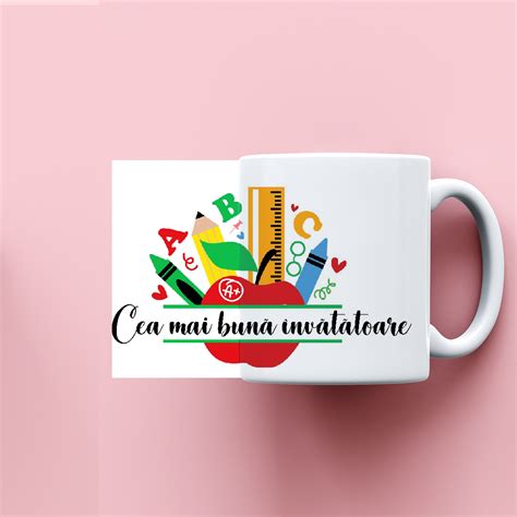 Cana Personalizata Cu Mesaj Si Nume Cea Mai Buna Invatatoare Aidaart Ro