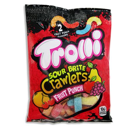 TROLLI PEG BAG - SOUR BRITE CRAWLERS FRUIT PUNCH