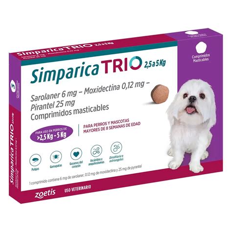 Simparica Trio Kg X Comprimido Masticable Ecofarmacias