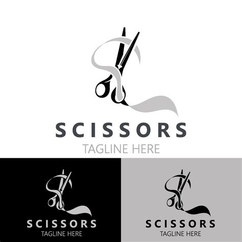 Scissors Logo Design Icon Template Modern Simple Design Barbers Tools