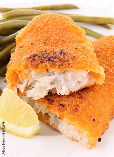 breaded fish Stock Photo | Adobe Stock