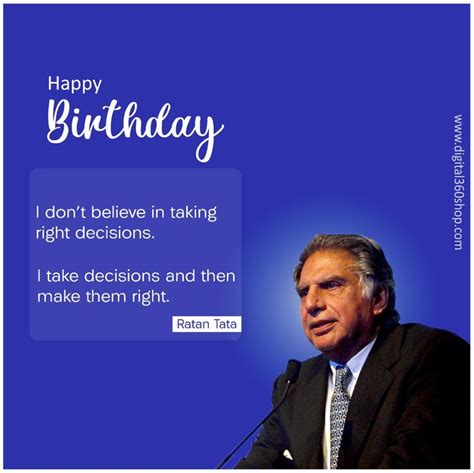 Happy Birthday To The Visionary Leader Shri Ratan Tata