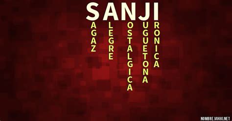 Qué significa sanji