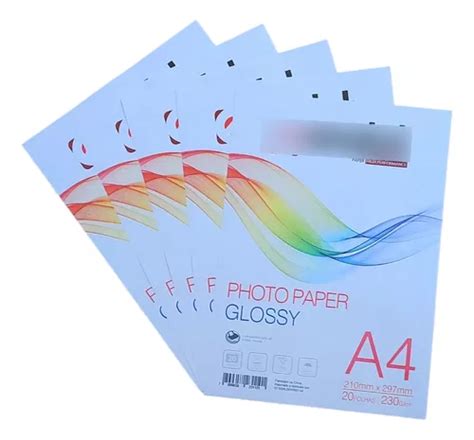 Papel Fotogr Fico Premium G A Glossy C Brilho Folhas Mercadolivre