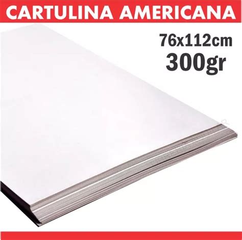 Cartulina Americana Encapada 300gr Blanco Satinado Envase