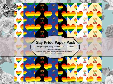 Gay Pride Printable Seamless Paper Art Vault Creative