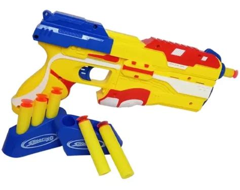 Arminha De Brinquedo Lança Dardos Pistola Tipo Nerf Infantil