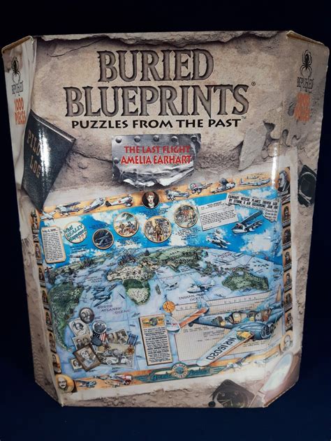 Mavin Buried Blueprints Last Flight Amelia Earhart 1000 Pieces