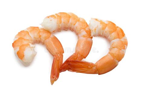 Cooked Unshelled Tiger Shrimp Stock Photo Image Of Protein