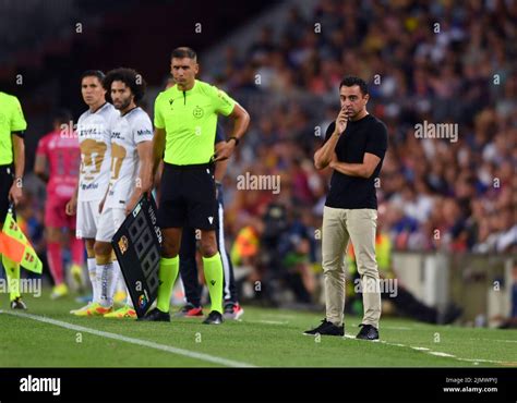 Barcelona Spain August Fc Barcelona V Pumas Unam Xavi