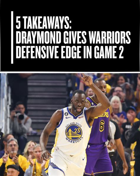 Nba On Twitter Draymond Green Was A Defensive Force Last Night 😤 5 Key Takeaways From The