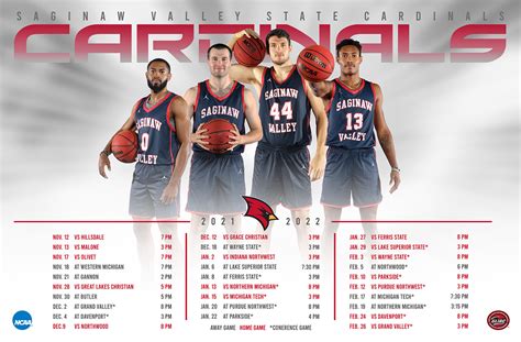 SVSU Athletic Schedule Posters on Behance