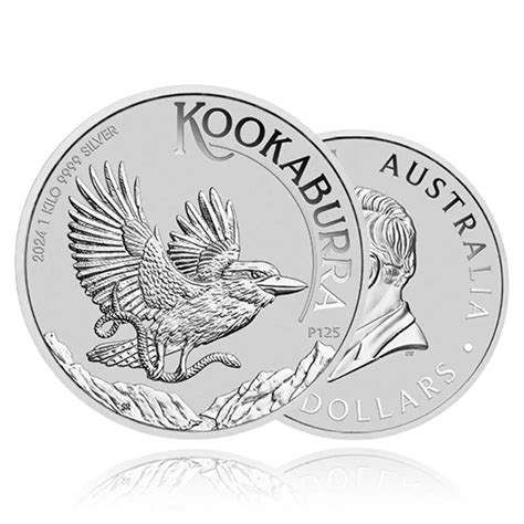 Kg Silver Coin Kookaburra Perth Mint Ainslie Bullion