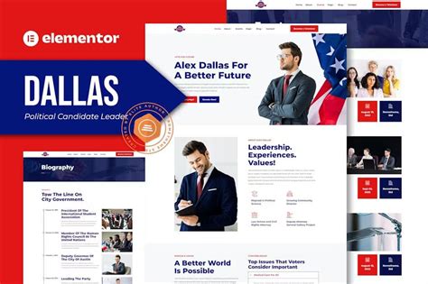 Dallas Kit De Equipe Elementor Para L Der De Candidato Pol Tico