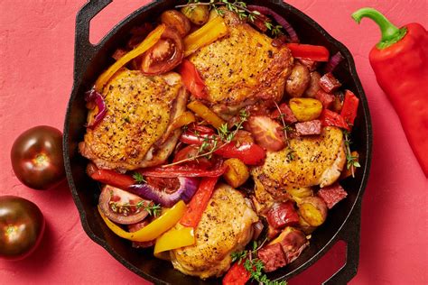 Basque-Style Chicken Thighs with Wild Wonders® Peppers and Kumato ...