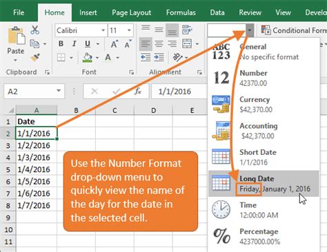 Ways To Get The Day Name For A Date Excel Campus