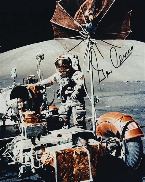 Gene Cernan Signed 8x10 Rover Photo